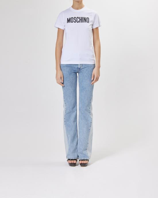 25FW 모스키노 반팔 티셔츠 0713 0541 1001 BIANCO - MOSCHINO