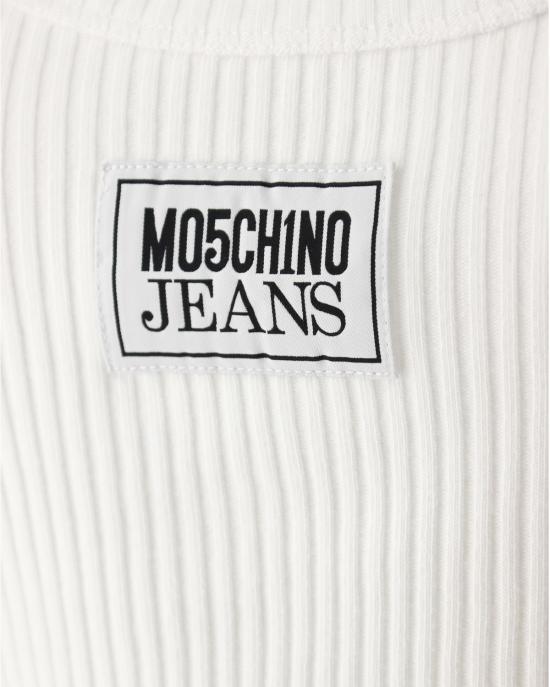 25FW 모스키노 민소매 티셔츠 0814 8766 0001 BIANCO - MOSCHINO