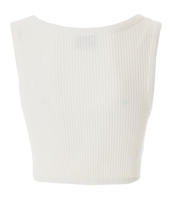 25FW 모스키노 민소매 티셔츠 0814 8766 0001 BIANCO - MOSCHINO