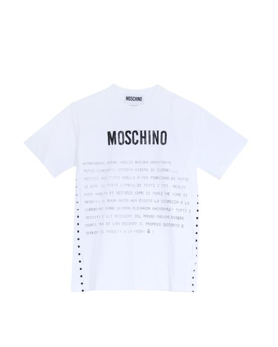 25SS 모스키노 반팔 티셔츠 0717 0241 1001 BIANCO