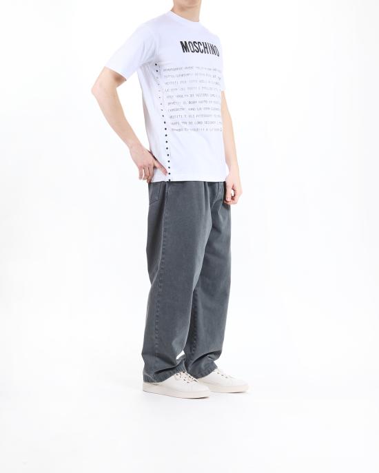 25SS 모스키노 반팔 티셔츠 0717 0241 1001 BIANCO - MOSCHINO