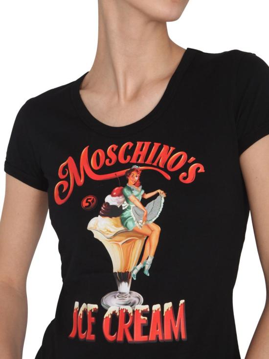  모스키노 반팔 티셔츠 0709 0541 1555 NERO - MOSCHINO