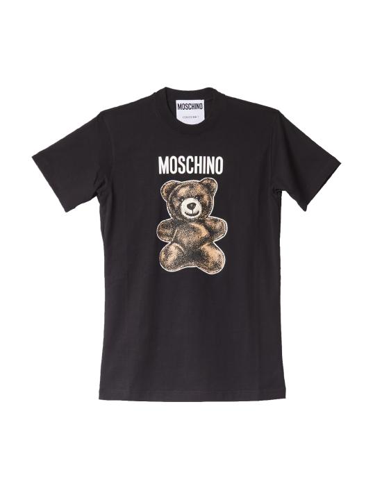 25SS 모스키노 반팔 티셔츠 0709 0541 1555 NERO