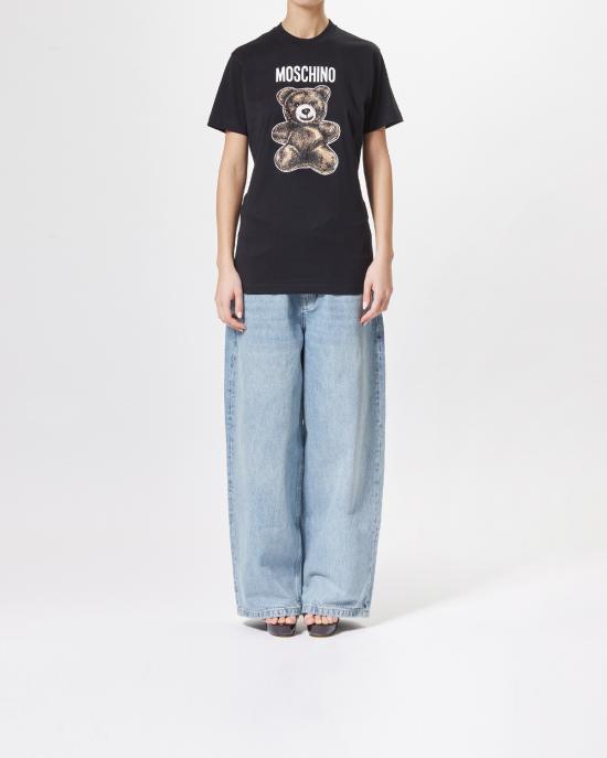 25SS 모스키노 반팔 티셔츠 0709 0541 1555 NERO - MOSCHINO