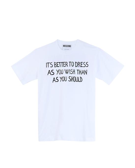 25SS 모스키노 반팔 티셔츠 0716 0241 1001 BIANCO