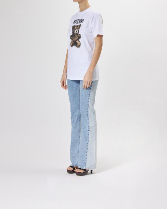 25SS 모스키노 반팔 티셔츠 0709 0541 1001 BIANCO - MOSCHINO