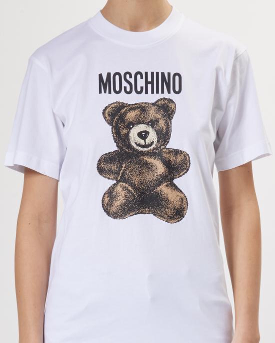 25SS 모스키노 반팔 티셔츠 0709 0541 1001 BIANCO - MOSCHINO