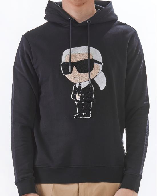 26SS 칼라거펠트 후드 티셔츠 705075 544950 990 NERO - KARL LAGERFELD