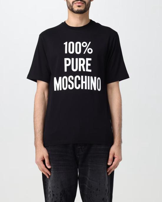  모스키노 반팔 티셔츠 0715 0241 1555 NERO - MOSCHINO
