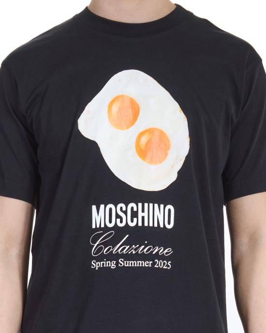25SS 모스키노 반팔 티셔츠 0715 0241 1555 NERO - MOSCHINO