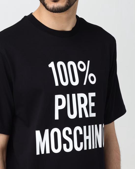  모스키노 반팔 티셔츠 0715 0241 1555 NERO - MOSCHINO
