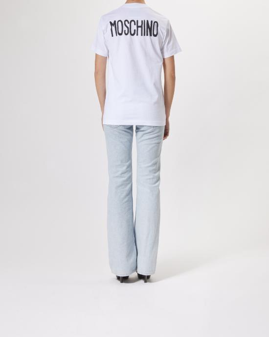 25SS 모스키노 반팔 티셔츠 0711 0541 1001 BIANCO - MOSCHINO