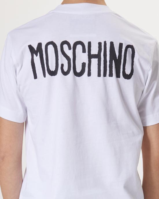 25SS 모스키노 반팔 티셔츠 0711 0541 1001 BIANCO - MOSCHINO