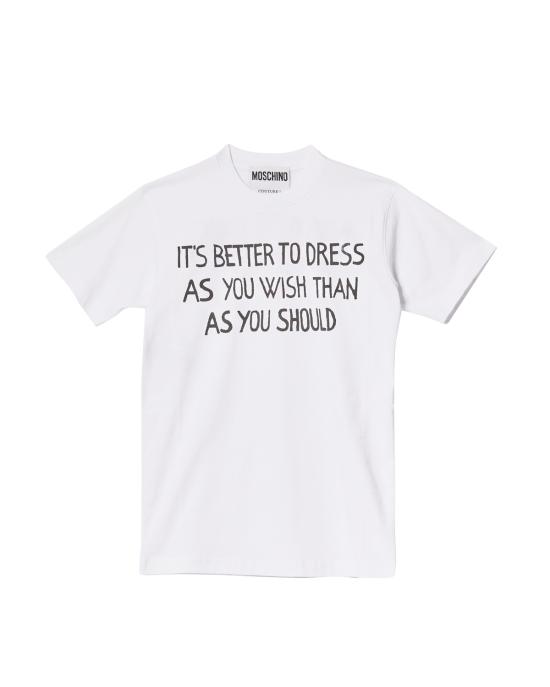 25SS 모스키노 반팔 티셔츠 0711 0541 1001 BIANCO