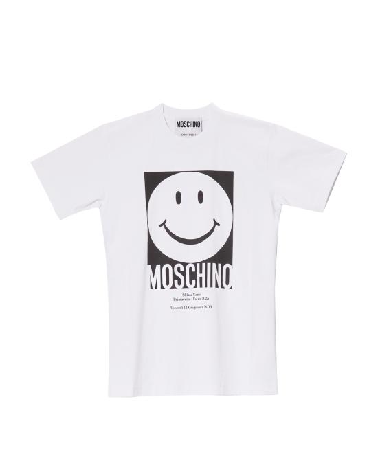  모스키노 반팔 티셔츠 0716 0541 1001 BIANCO NERO