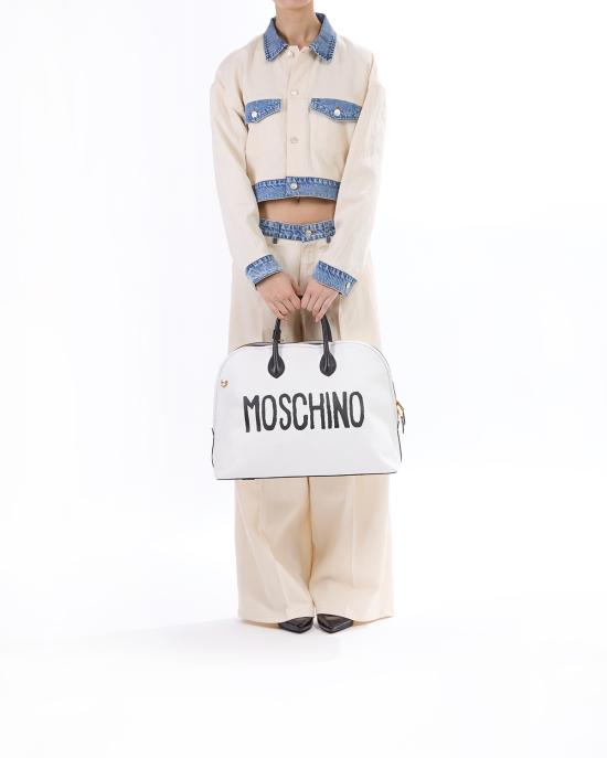 25SS 모스키노 토트백 MC4146PP1M OM0 BIANCO MULTI - MOSCHINO