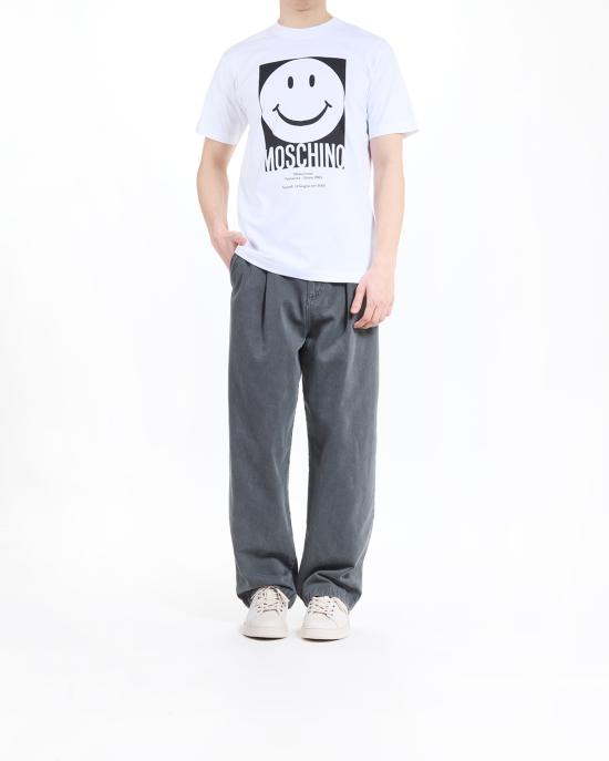 25SS 모스키노 반팔 티셔츠 0723 0241 1001 BIANCO - MOSCHINO