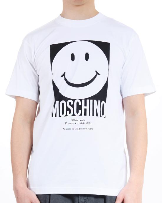25SS 모스키노 반팔 티셔츠 0723 0241 1001 BIANCO - MOSCHINO