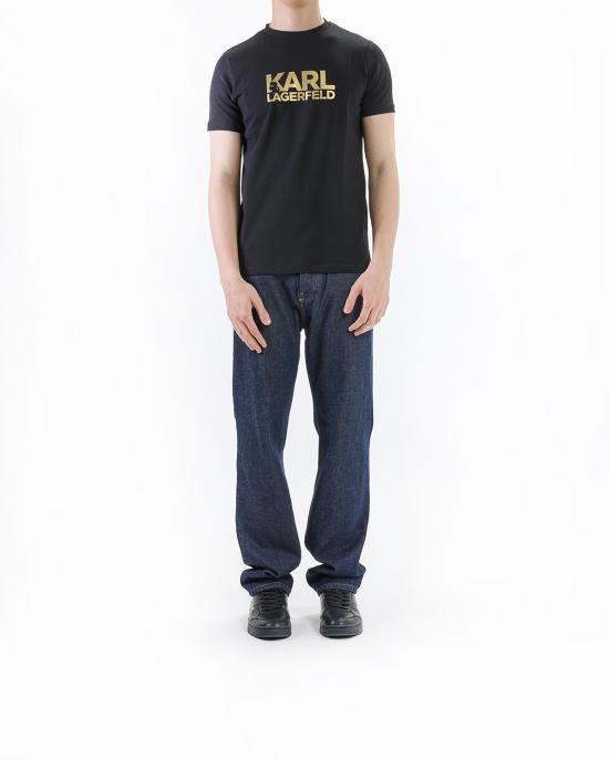 25FW 칼라거펠트 반팔 티셔츠 KM755087 552235 160 gold NERO - KARL LAGERFELD