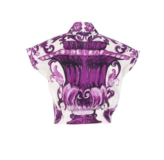 25FW 돌체앤가바나 셔츠 F5T53T HH5ENIP3TN Purple - DOLCE & GABBANA