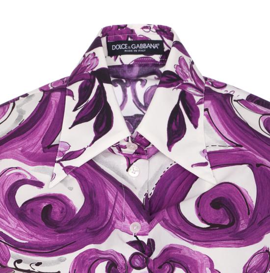 25FW 돌체앤가바나 셔츠 F5T53T HH5ENIP3TN Purple - DOLCE & GABBANA