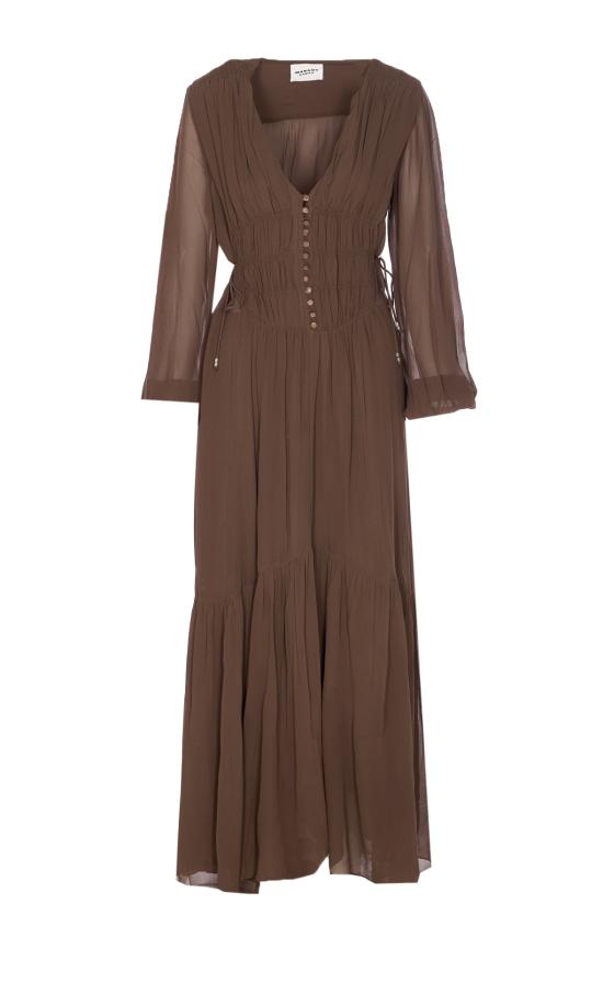 25FW 이자벨마랑에뚜왈 미디 원피스 RO0798FA C3J01E67KI Green