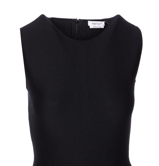 25FW 알렉산더 맥퀸 미디 원피스 839750 Q1BEG1010 Black - ALEXANDER MCQUEEN