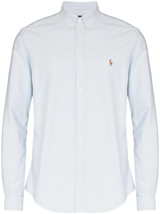 25FW 폴로 랄프로렌 긴팔 셔츠 710549084 009 BLUE WHITE