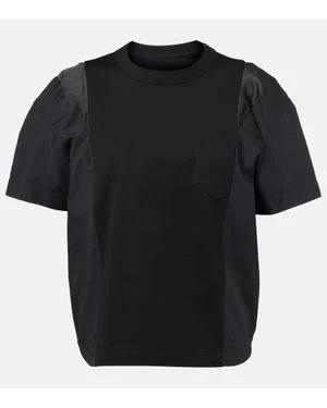 25SS 사카이 반팔 티셔츠 25 07913 001 BLACK