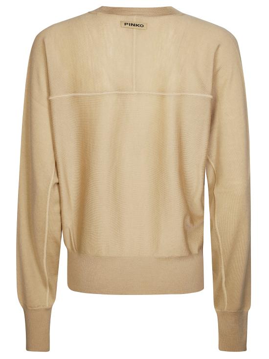 25FW 핑코 가디건 105417 A2PU C65 BEIGE - PINKO