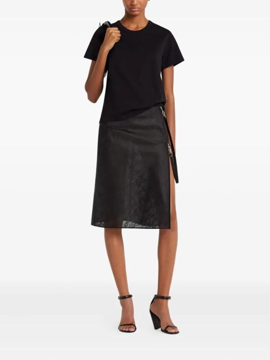 25FW 쿠레쥬 반팔 티셔츠 325JTS217JS0233 9999 BLACK - COURREGES