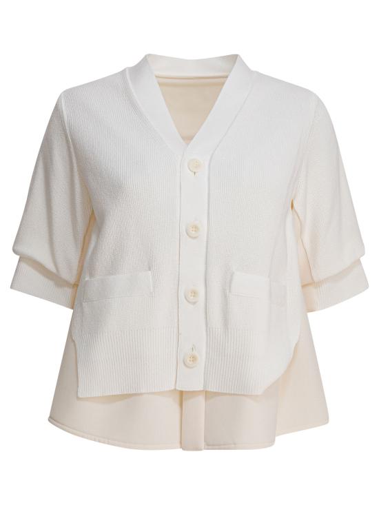 25FW 사카이 스웨터 25 07953151 White