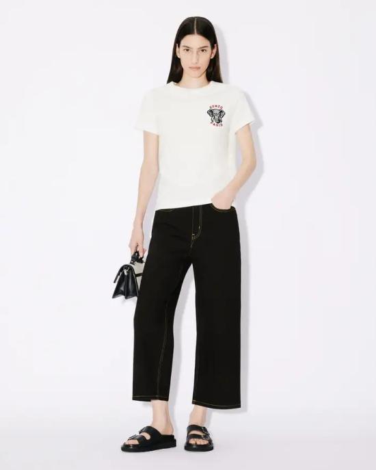  겐조 반팔 티셔츠 FE52TS1134SG 02 Beige - KENZO