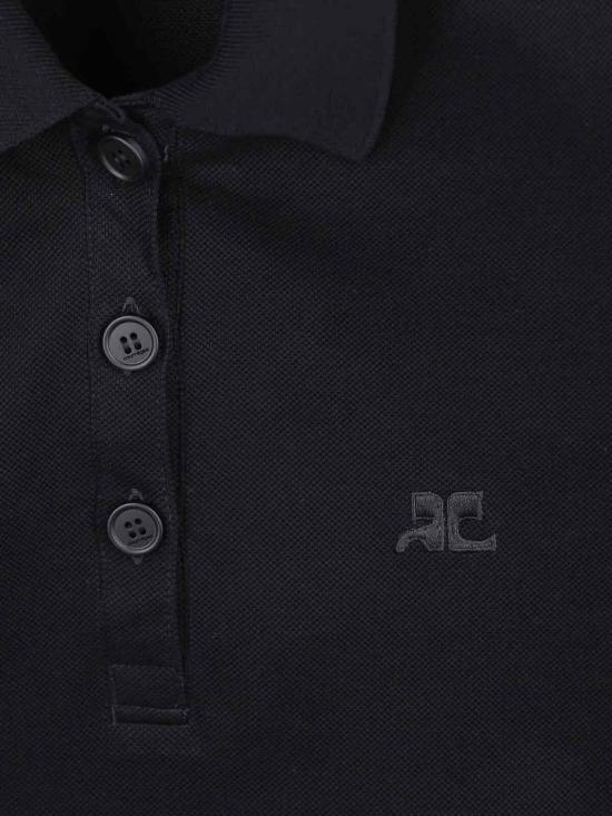 25SS 쿠레쥬 폴로 티셔츠 125JRO554JS01939999 Black - COURREGES