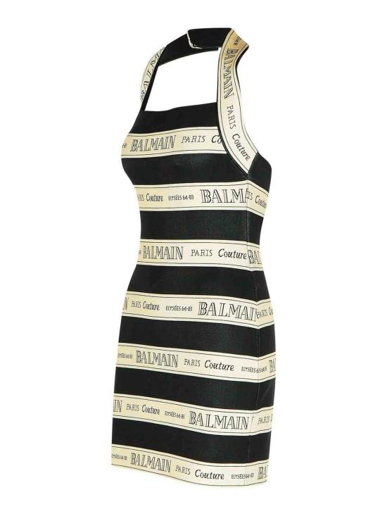  발망 미디 스커트 EF1R5088JJ95EDY Black - BALMAIN