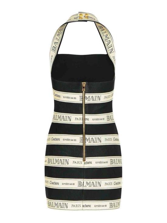  발망 미디 스커트 EF1R5088JJ95EDY Black - BALMAIN