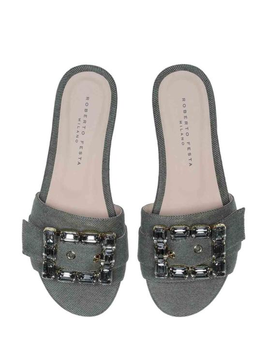  로베르토 페스타 뮬/슬리퍼 FADEJEANSKAKI Grey - ROBERTO FESTA