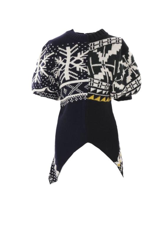 24FW 사카이 스웨터 2407433025 BLACK MIX