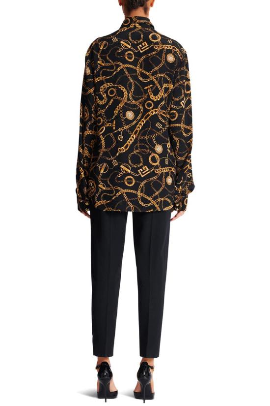 25FW 발망 셔츠 FF1HS435SF00EAD Black - BALMAIN