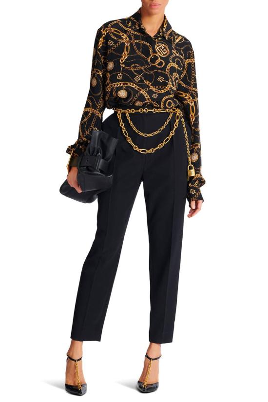 25FW 발망 셔츠 FF1HS435SF00EAD Black - BALMAIN