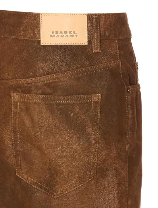 25FW 이자벨마랑에뚜왈 숏 스커트 JU0363FAC3B01E50TO BROWN - ISABEL MARANT ETOILE