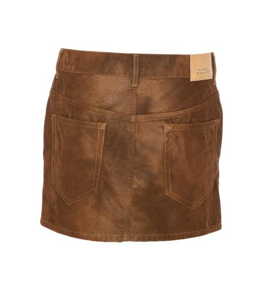 25FW 이자벨마랑에뚜왈 숏 스커트 JU0363FAC3B01E50TO BROWN - ISABEL MARANT ETOILE