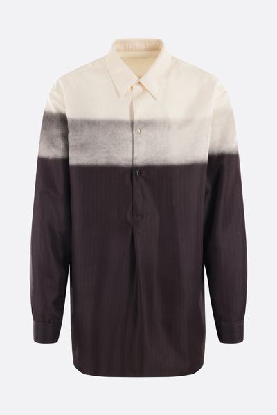  마르지엘라 긴팔 셔츠 S51DT0010S78466001S BEIGE BLACK