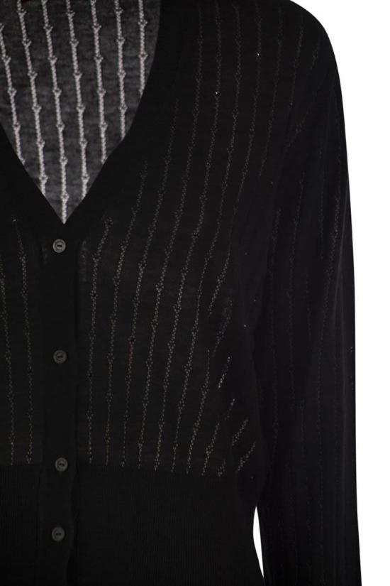 25FW 막스마라 스튜디오 NOGARA 노가라 시퀸 가디건  2526346021600 008 Black - MAX MARA STUDIO