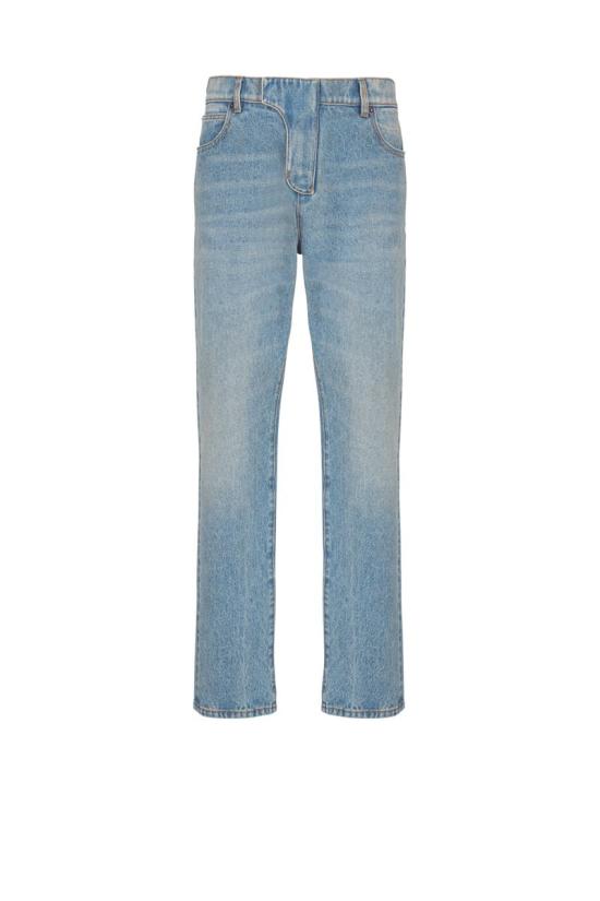 25FW 발망 데님 팬츠 FH1MI083DF816AW BLEU JEAN