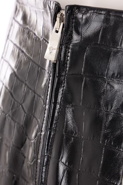  베르사체 미디 스커트 10126301A084471B000 Black - VERSACE