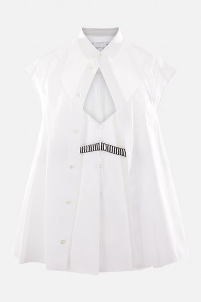  사카이 블라우스 2407253151 Beige