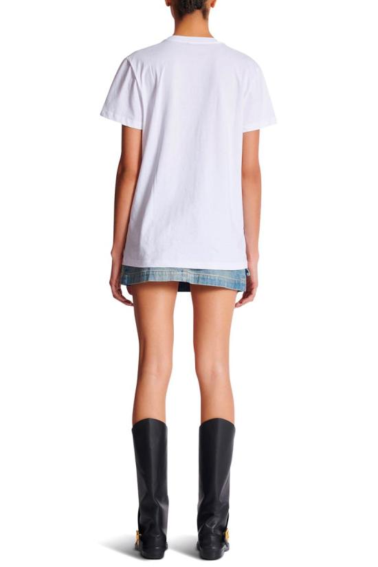 25FW 발망 반팔 티셔츠 FF1EF000GF13GSR MULTICOLOUR - BALMAIN