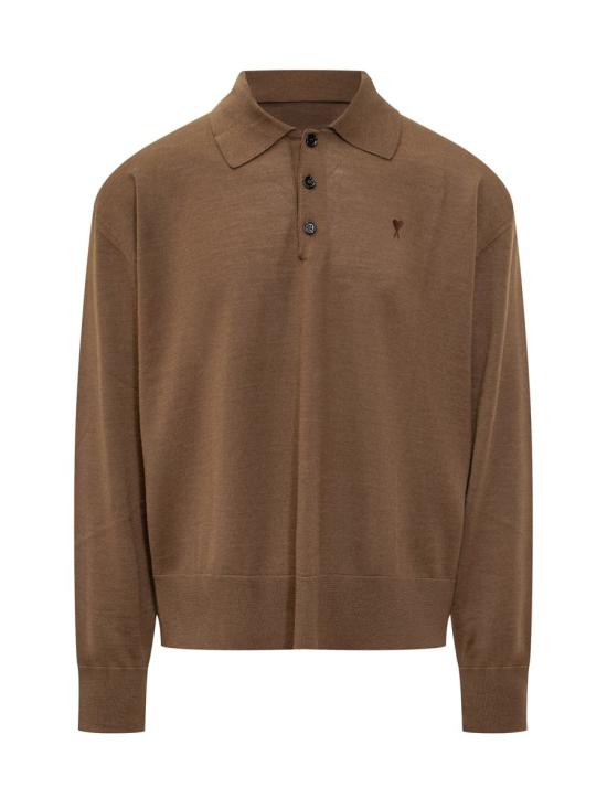 25FW 아미 스웨터 H25HPL406KN0066 216H25 BROWN