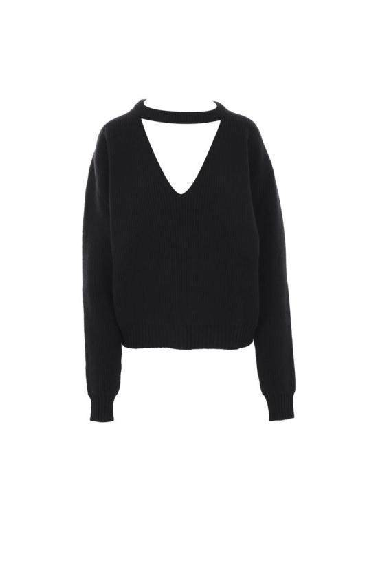 24FW 릭 오웬스 스웨터 RP02D3646KWV09 Black - RICK OWENS